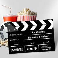 Black Movie Clapper Unique Wedding
