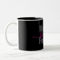 Black Moving Forward Together Typography Mug 