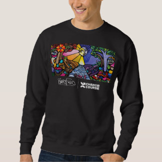 Black Mural Crew Neck Sweatshirt