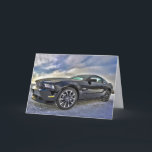 BLACK MUSCLE CAR GREETING BIRTHDAY CARD<br><div class="desc">BLACK MUSCLE CAR BIRTHDAY WITH COOL SENTIMENT INSIDE</div>