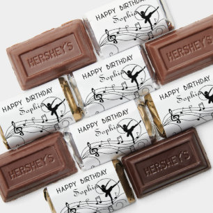 Black Music Notes and Ballerina Hershey's Miniatures