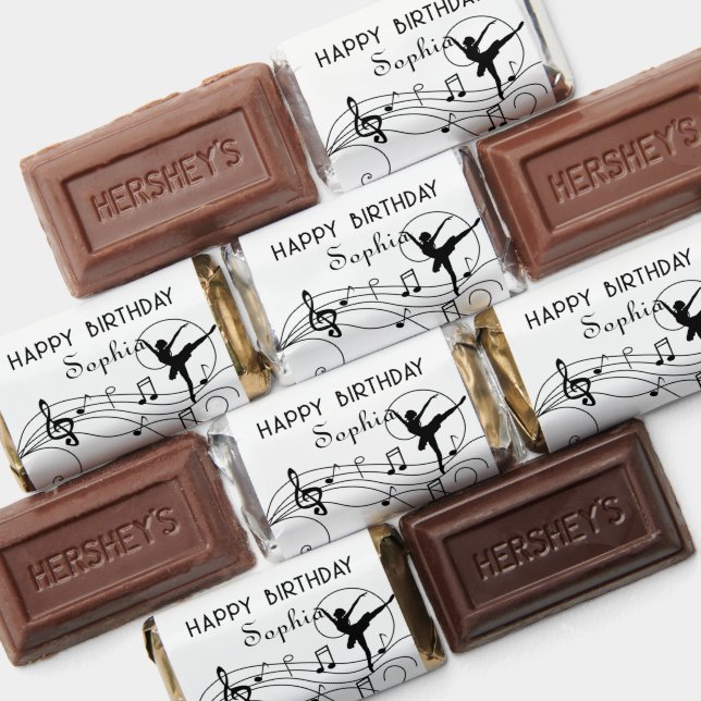 Black Music Notes and Ballerina Hershey's Miniatures (Assorted)