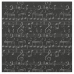 black music notes musician musical score fabric