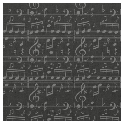 black music notes musician musical score fabric