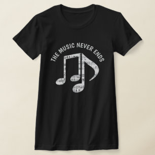 Black Music Notes T-Shirt