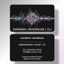 Black | Music QR Code Soundwave Business Card