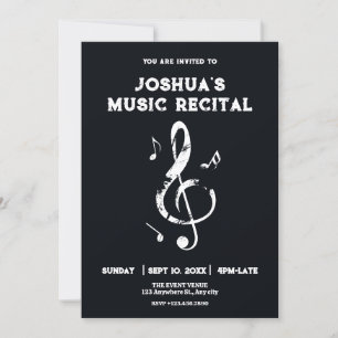 Black Music recital  Invitation