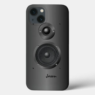 Black Music Sound Speaker iPhone 13 Case