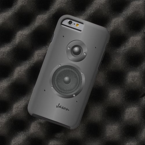 Black Music Sound Speaker Tough iPhone 6 Case