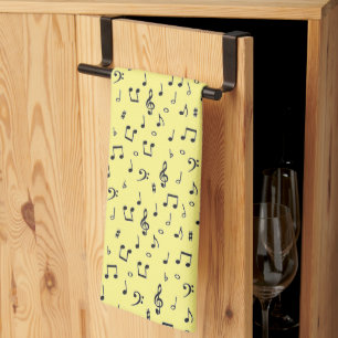 Black Musical  Kitchen Towel