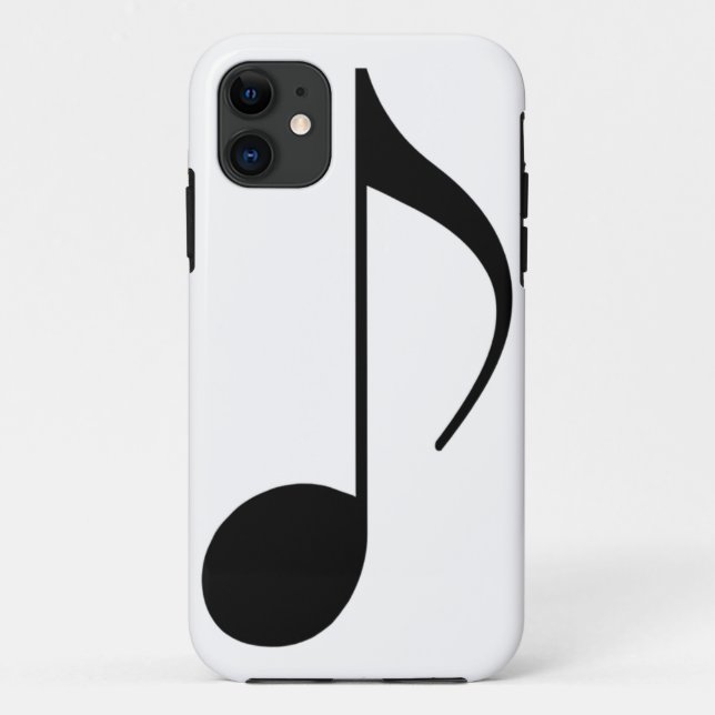 black musical-note Case-Mate iPhone case (Back)