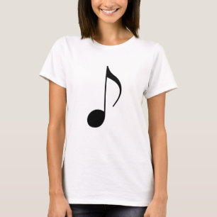 black musical-note T-Shirt