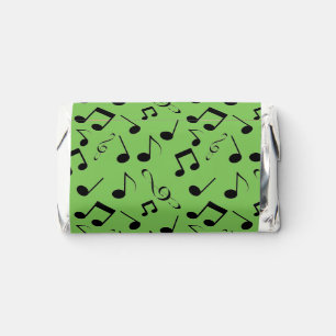 Black Musical Notes Design Hershey's Miniatures