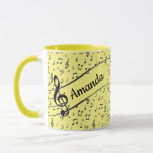 Black Musical personalized Coffee Mug