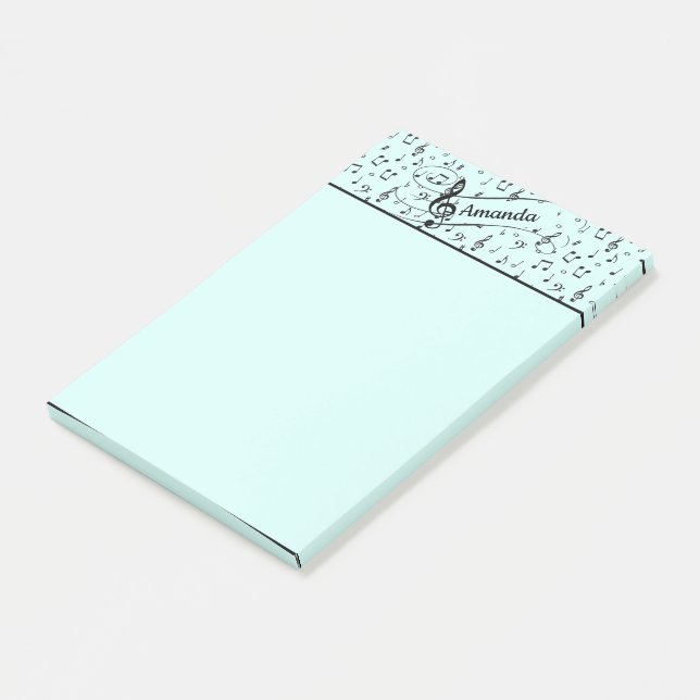 Black Musical personalized  Post-it Notes (Angled)