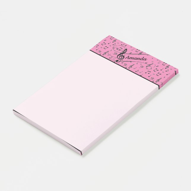 Black Musical personalized  Post-it Notes (Angled)