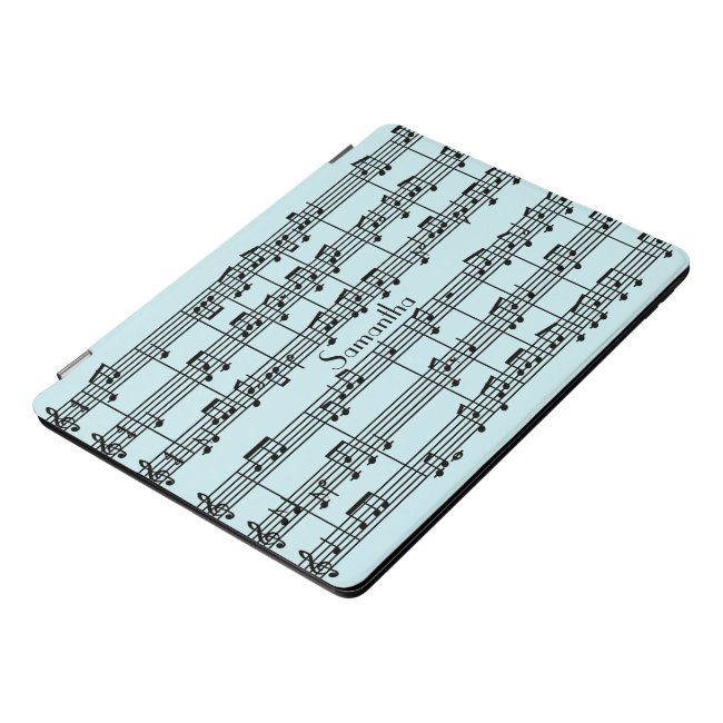 Black Musical Score Design iPad Pro Case