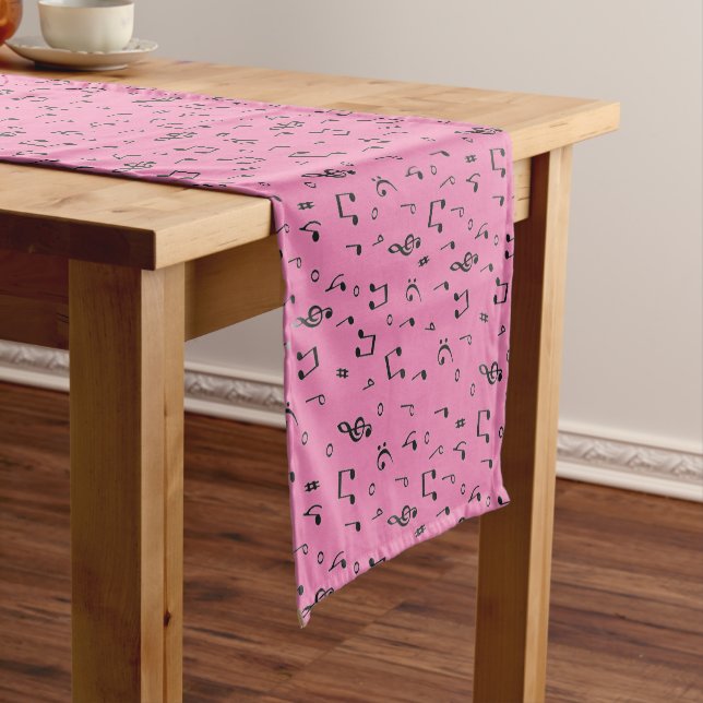 Black Musical Short Table Runner (In Situ)