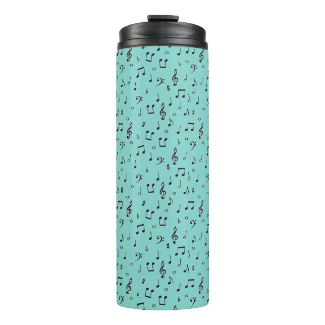 Black Musical  Thermal Tumbler (Front)