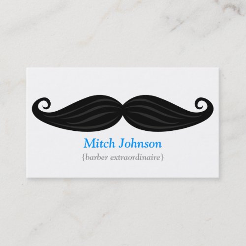Black Mustache Bizcard Business Card