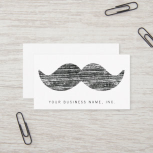 Black Mustache Business Card