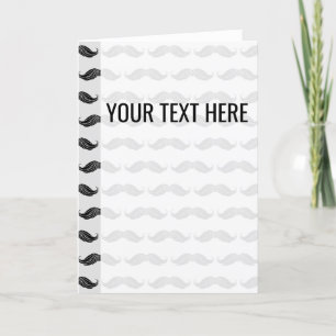 Black Mustache Drawing Pattern Announcement