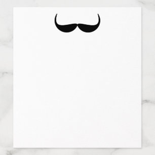 Black Mustache Envelope Liner