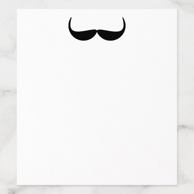 Black Mustache  Envelope Liner (Design)