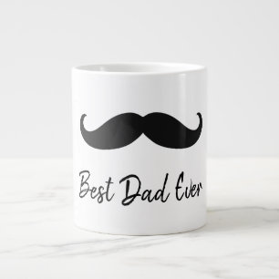 Black Mustache Giant Coffee Mug
