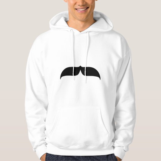 Black Mustache Hoodie