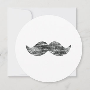 Black Mustache Invitation