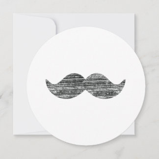 Black Mustache Invitation