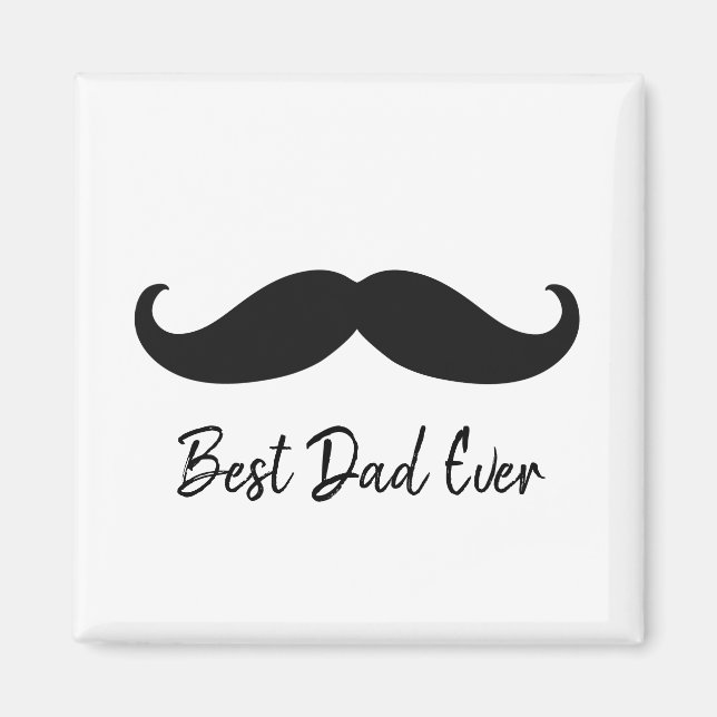 Black Mustache Magnet (Front)