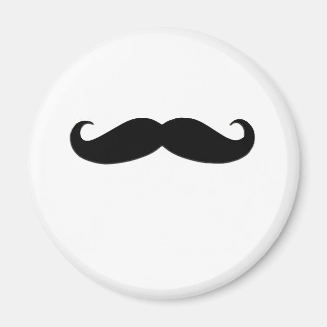 Black Mustache or Black Moustache for Fun Gifts Magnet (Front)
