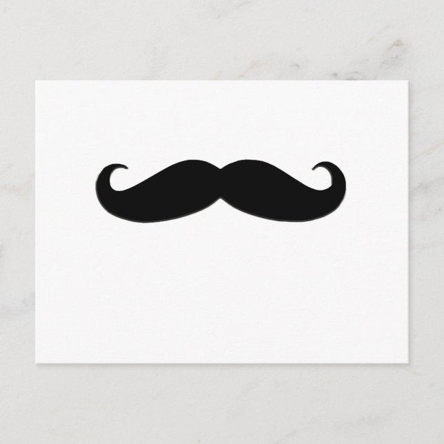Black Mustache or Black Moustache for Fun Gifts Postcard (Front)