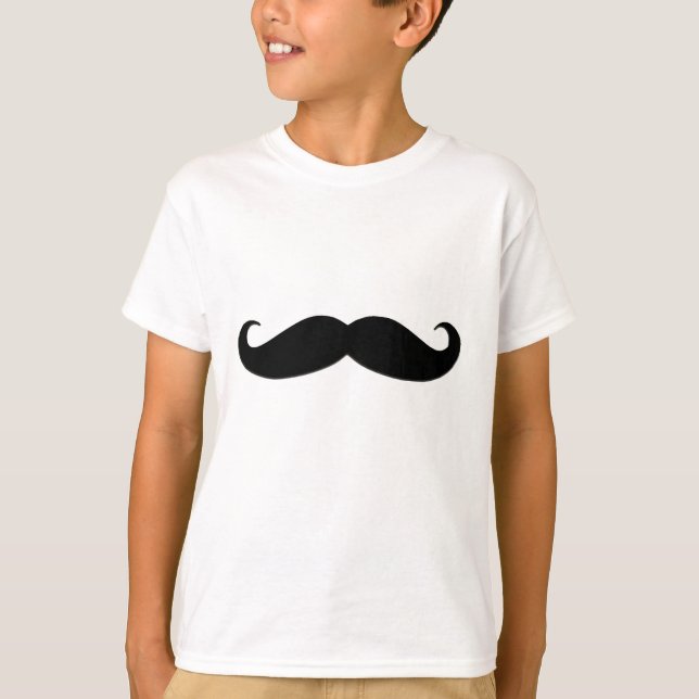 Black Mustache or Black Moustache for Fun Gifts T-Shirt (Front)