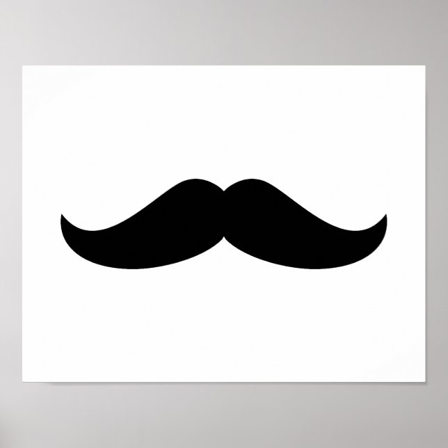 Black Mustache Poster (Front)