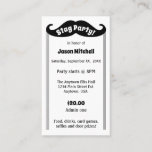 Black Mustache Stag and Bachelor Party Ticket