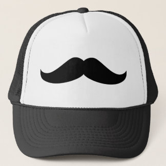 Black Mustache Trucker Hat