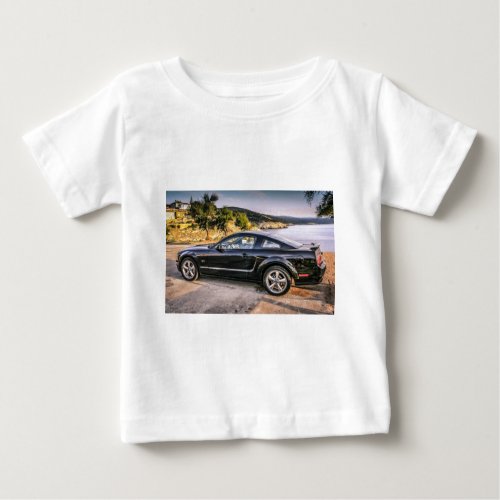 Black Mustang GT Baby T_Shirt