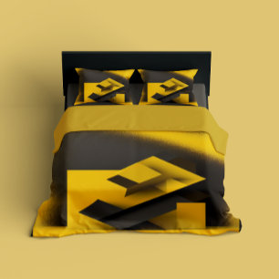 Black Mustard Duvet Cover
