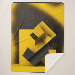 Black Mustard Sherpa Blanket