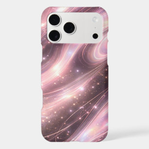 Black & muted blush space patterns AI art iPhone 17 Pro Max Case
