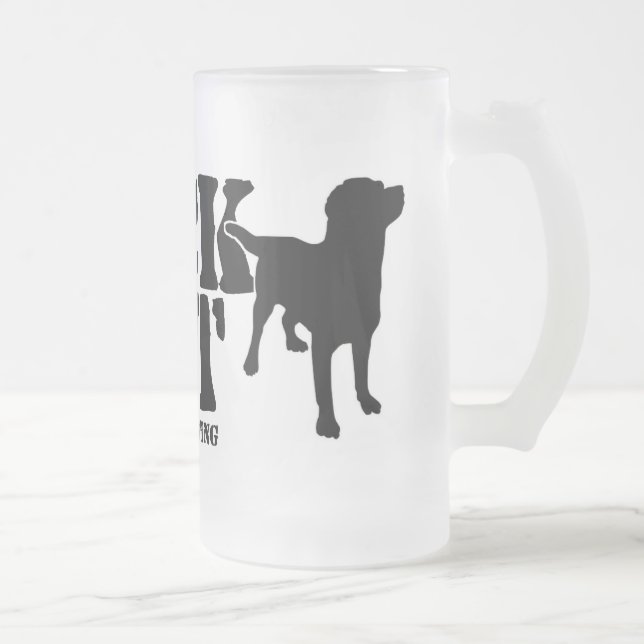 Black Mutt Frosty Mug (Right)
