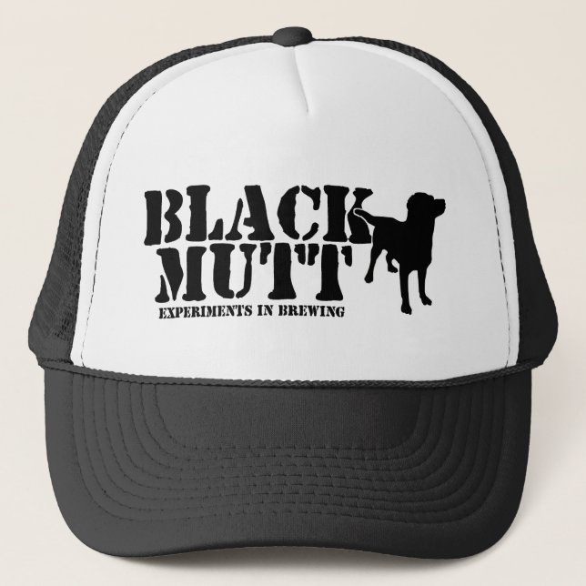 Black Mutt Trucker Hat (Front)