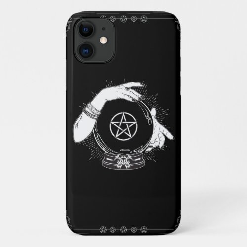 Black Mystic Fortune Teller Mystical Crystal Ball iPhone 11 Case