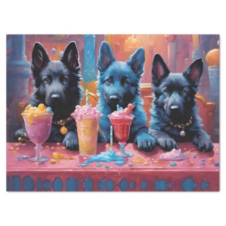 Black N Blue German Shepherd Puppies N Milkshakes