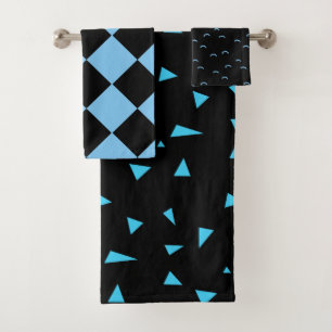 Black 'n' Blue towel set