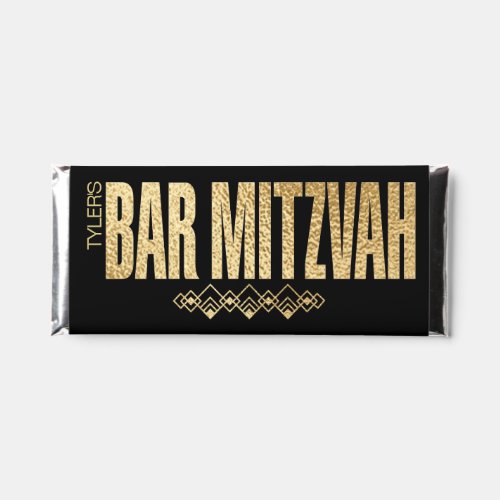 Black N Gold Art Deco BAR MITZVAH Hershey Bar