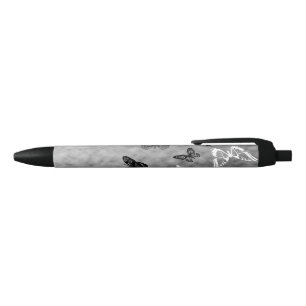 Black n White Butterflies Pen